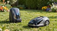 weatherproof robotic mower stations
