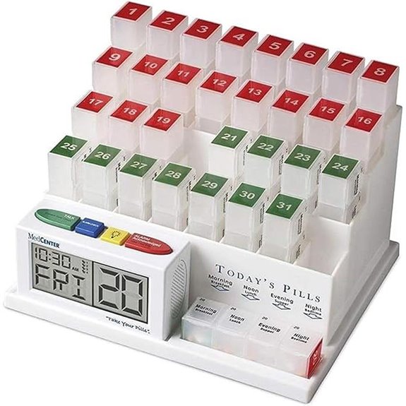 Medcenter 31-Day Talking Pill Organizer with Alarm