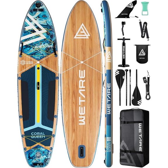 wide stable inflatable paddleboard