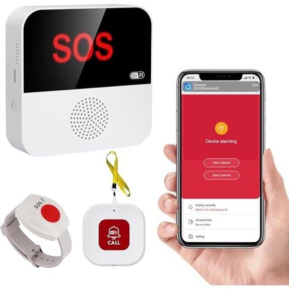 WiFi Caregiver Pager System with SOS and Watch