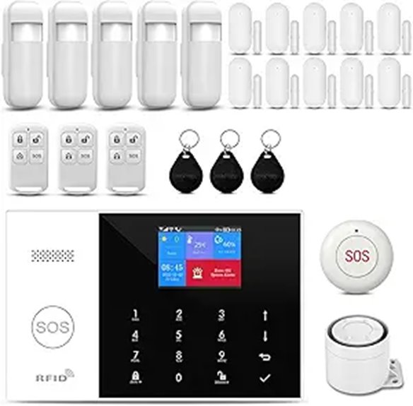 PGST WiFi Home Alarm System with Door & Motion Sensors