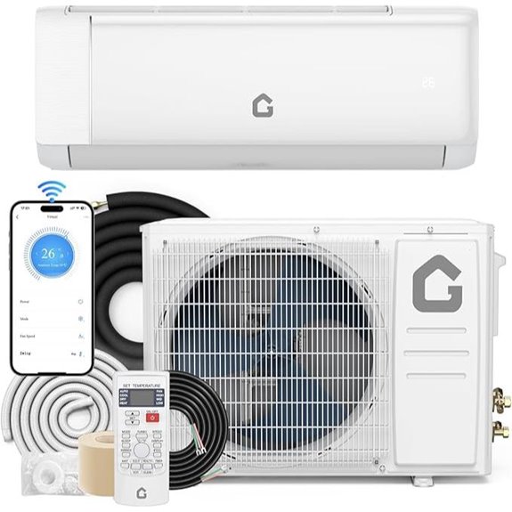 GarveeHome SEER 22 12,000BTU WiFi Mini Split AC