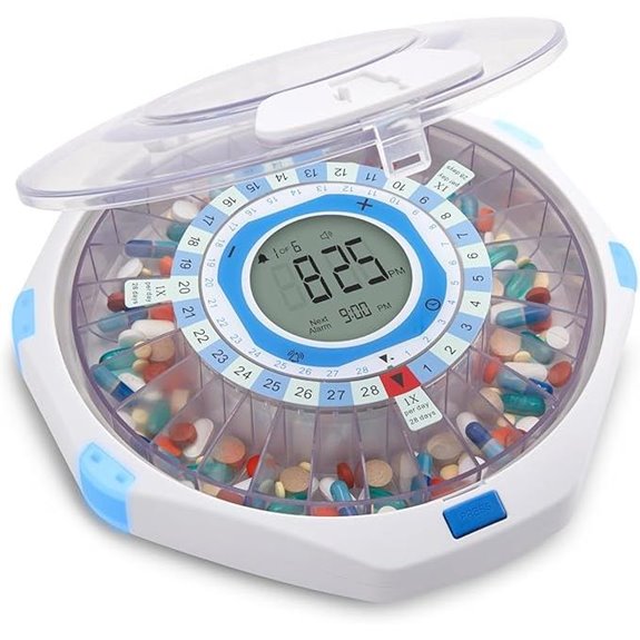 LiveFine WiFi Pill Dispenser with Alarm and Lock