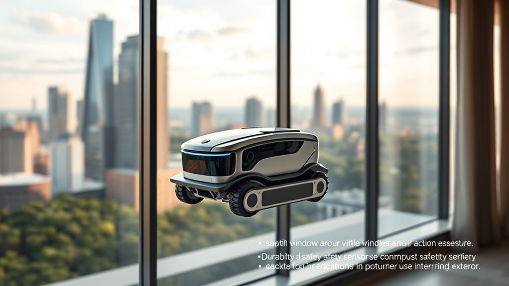 window cleaning robot features