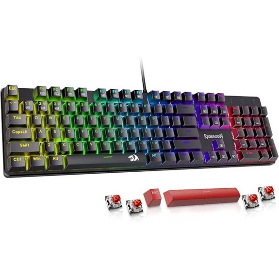 Redragon Wired Gaming Keyboard with Backlit Modes