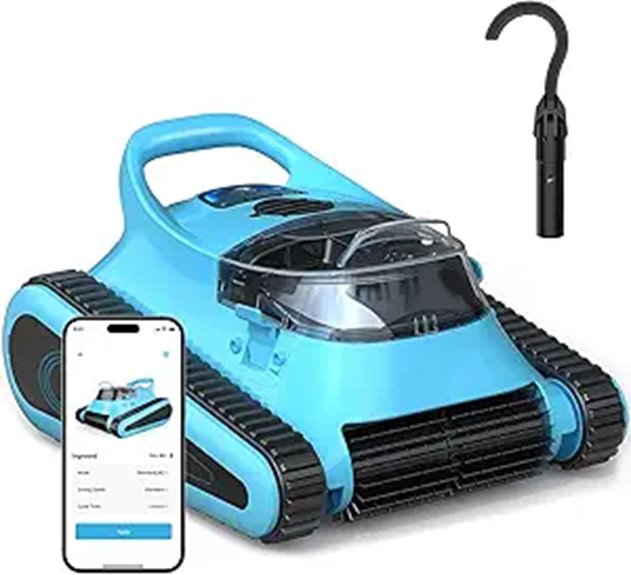 Cordless Robotic Pool Vacuum with App Control