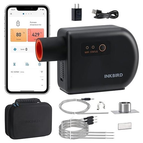 INKBIRD Wi-Fi & Bluetooth BBQ Temp Controller with Probes