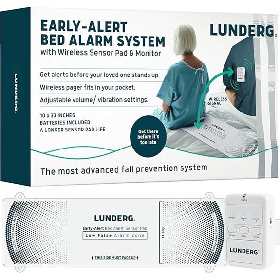 Lunderg Wireless Bed Alarm & Fall Prevention System