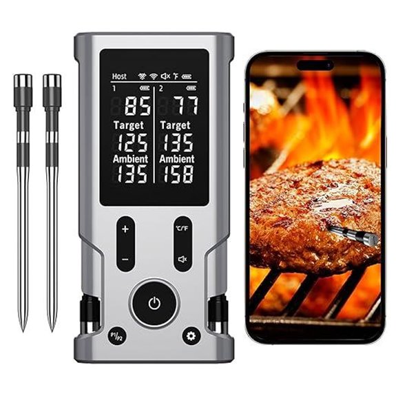 Wireless Bluetooth Meat Thermometer with Probes