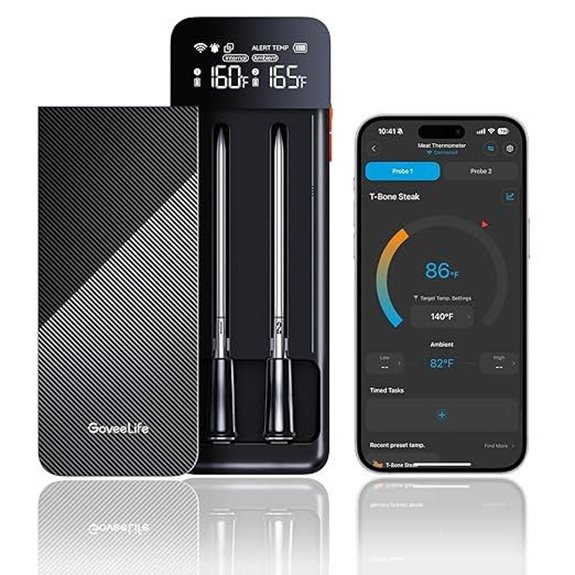 GoveeLife Wireless Bluetooth Meat Thermometer with 2 Probes