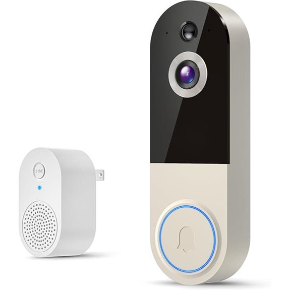 WiFi Video Doorbell with Human Detection and Night Vision