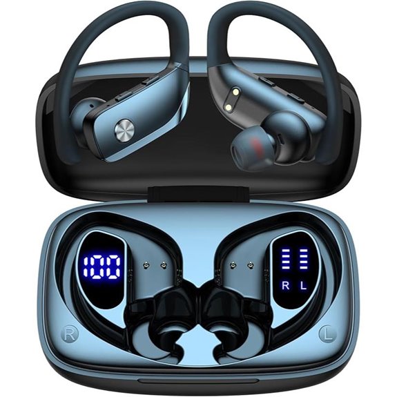 bmani Wireless Earbuds with 80H Playtime and LED Case