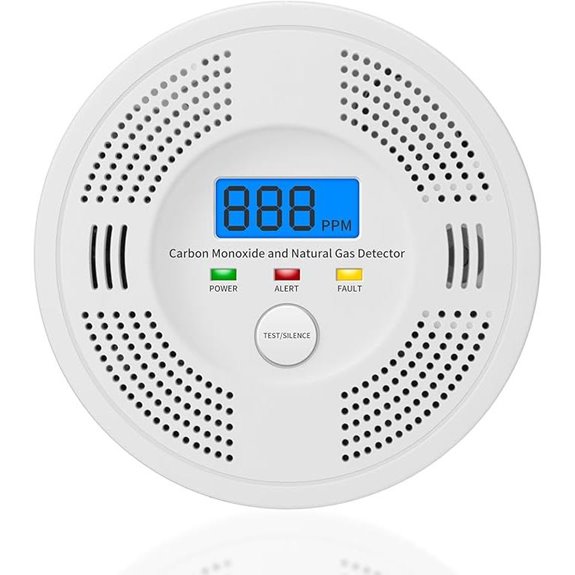 Battery Powered Gas and CO Detector with Alerts