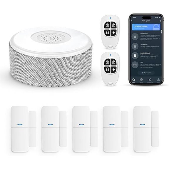 WiFi Wireless Home Security Alarm Kit with App Alerts