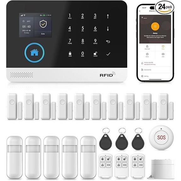 PGST Wireless Home Alarm System with App Alerts