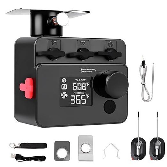 Bluetooth Grill Temperature Controller for Kamado Grills