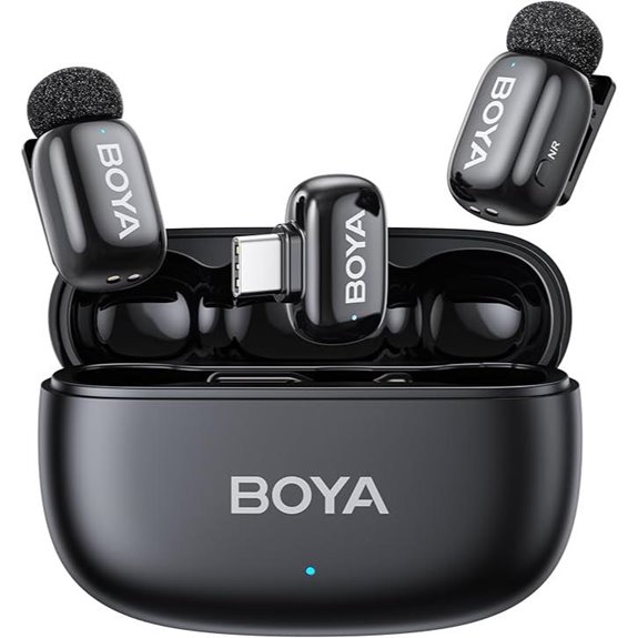 BOYA Mini 2 Wireless Lavalier Microphones for Mobile