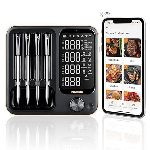 wireless meat cooking thermometer