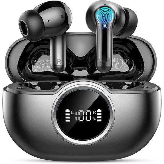 Wireless Bluetooth Earbuds with Noise Cancellation