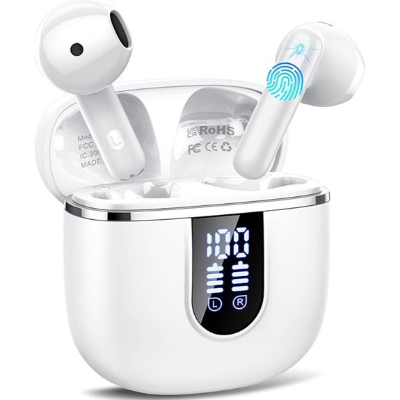 Wireless Bluetooth Earbuds with Noise Cancelling Microphone