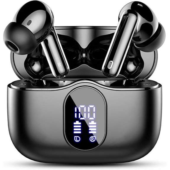 Wireless Bluetooth Earbuds with Noise Cancelling Mic