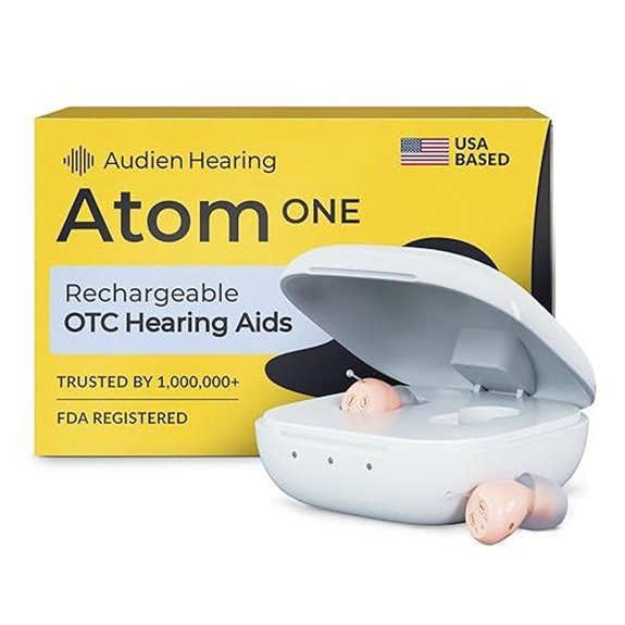 Audien Atom One OTC Hearing Aids Wireless & Rechargeable