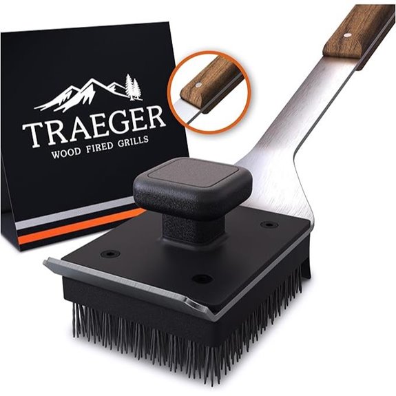 Traeger Grill Cleaning Brush with Wooden Handle