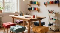accessible and organized craft areas