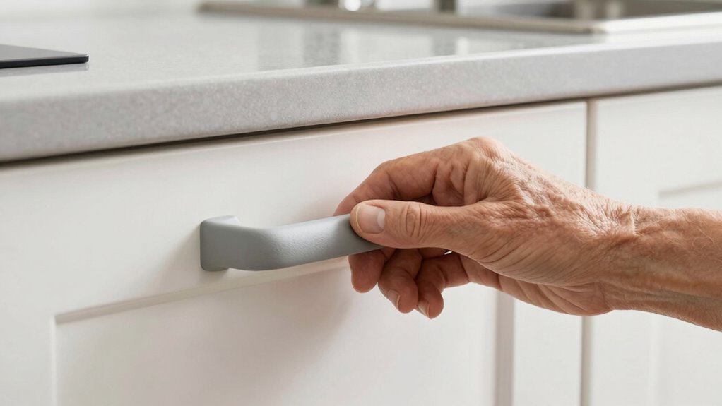 accessible easy grip cabinet hardware
