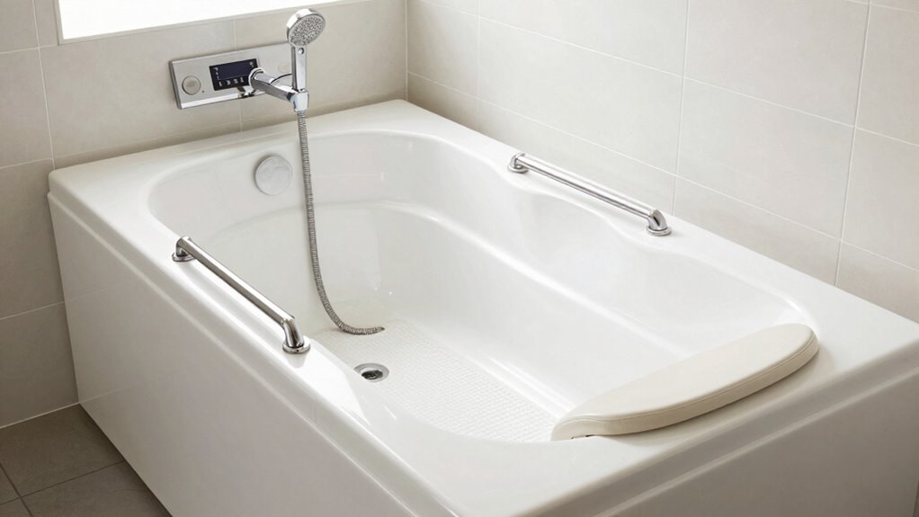 accessible non slip low entry tub