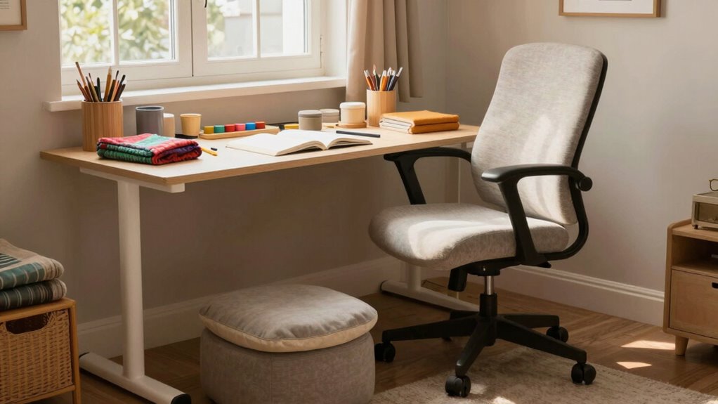adjustable ergonomic crafting furniture