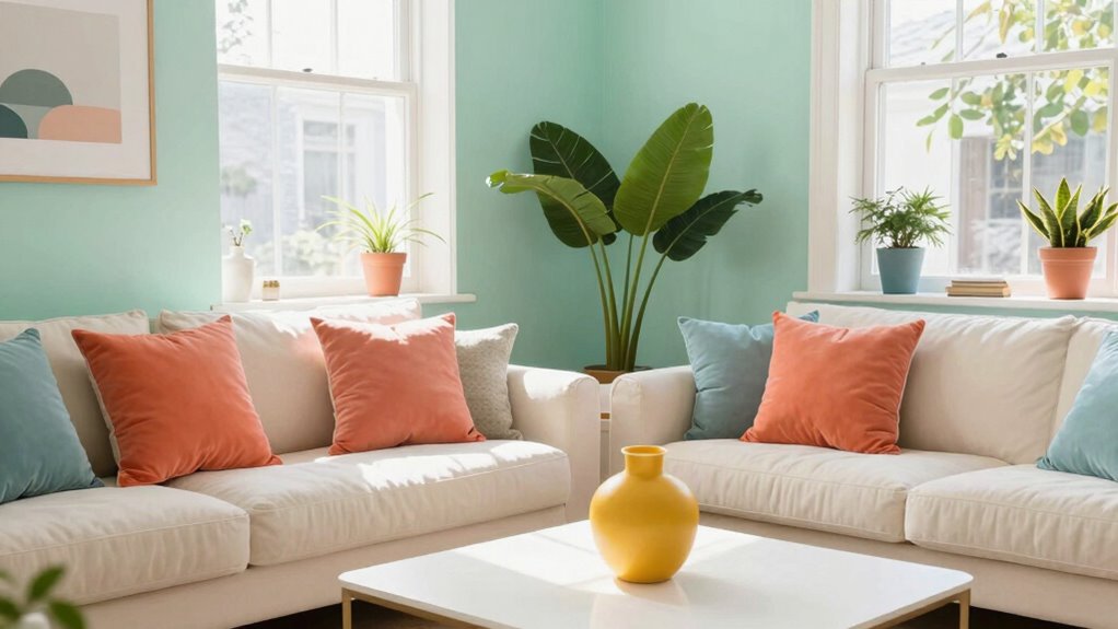 balancing vibrant and calming hues