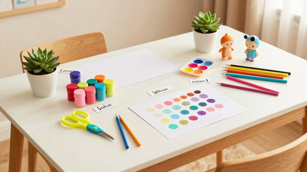 bright personalized craft environment