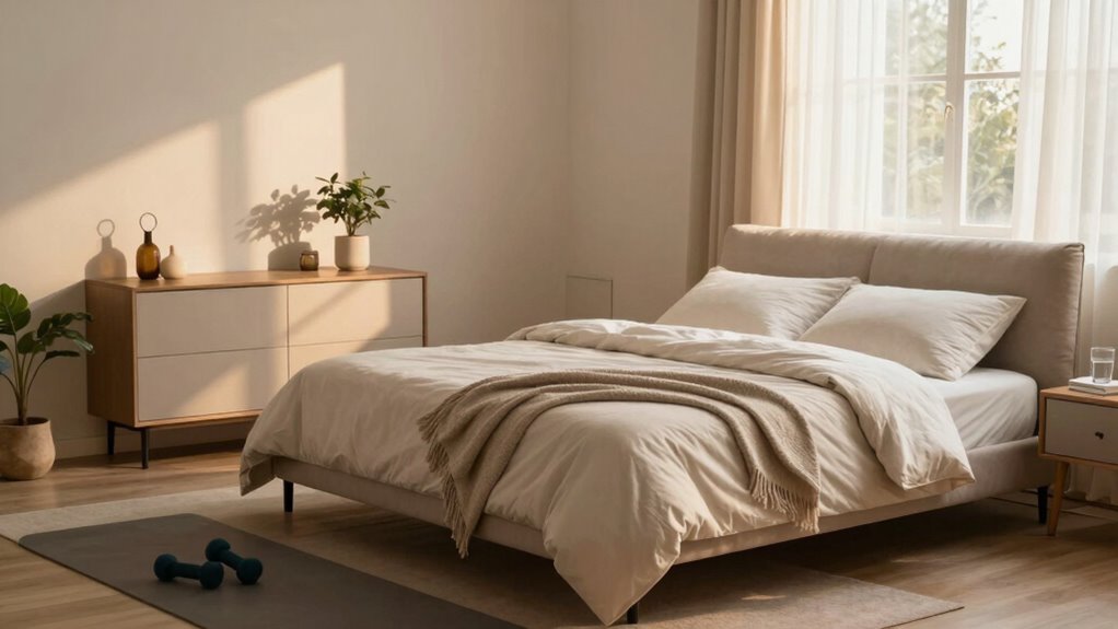 calm clutter free sleep environment