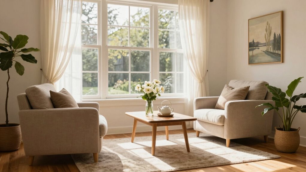 calm natural cozy retreat
