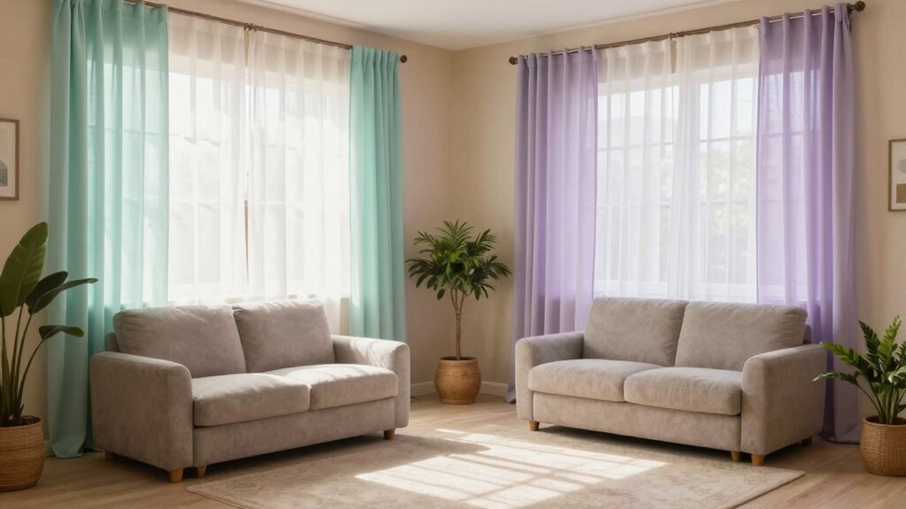 calming colors and lighting