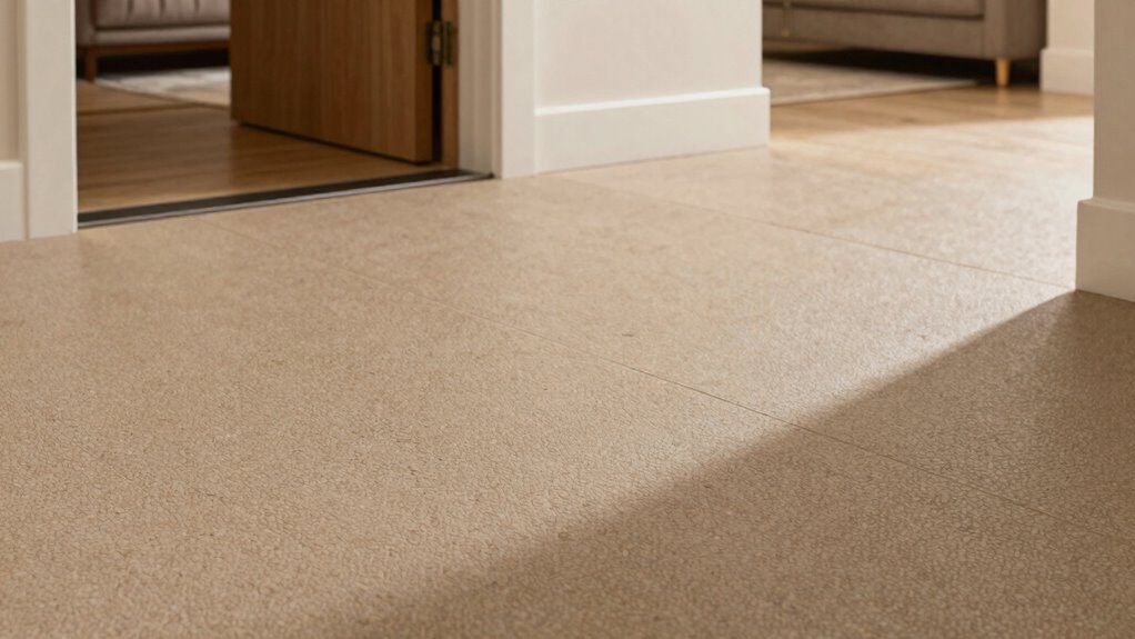 choose textured rubber backed flooring