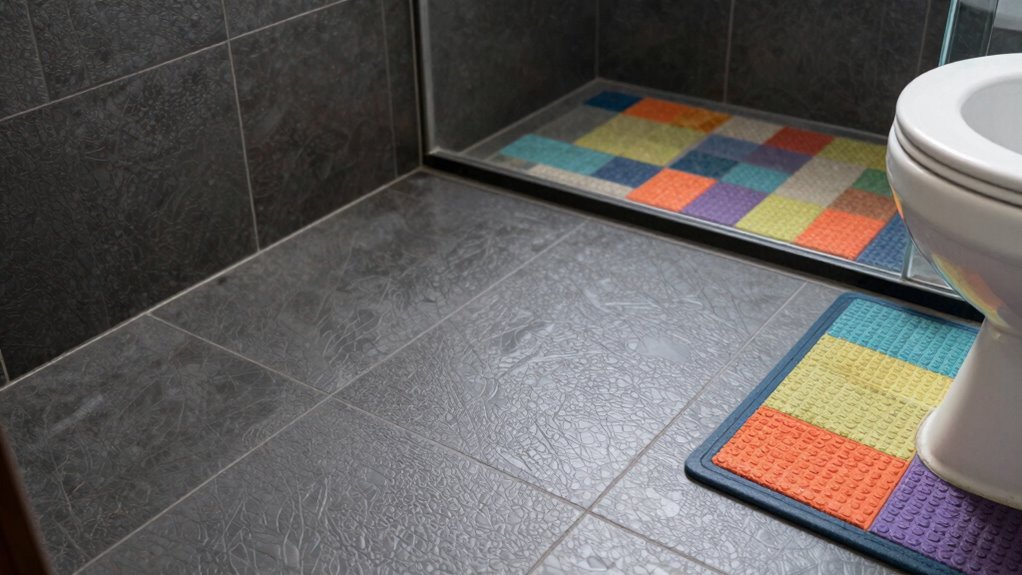 choose textured slip resistant surfaces