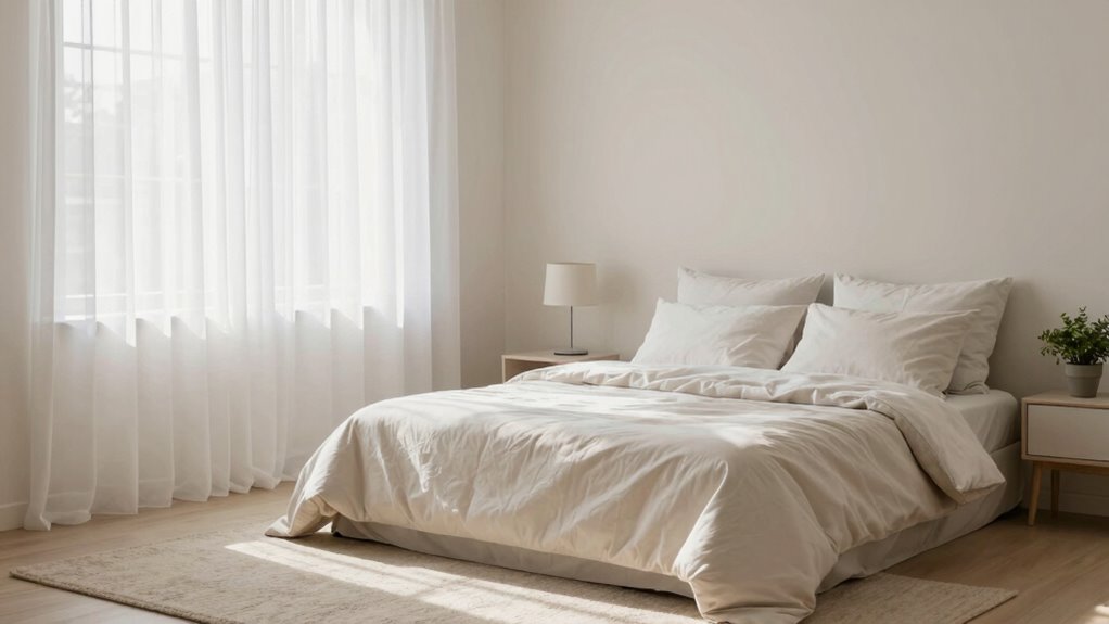 clutter free calming sleep environment