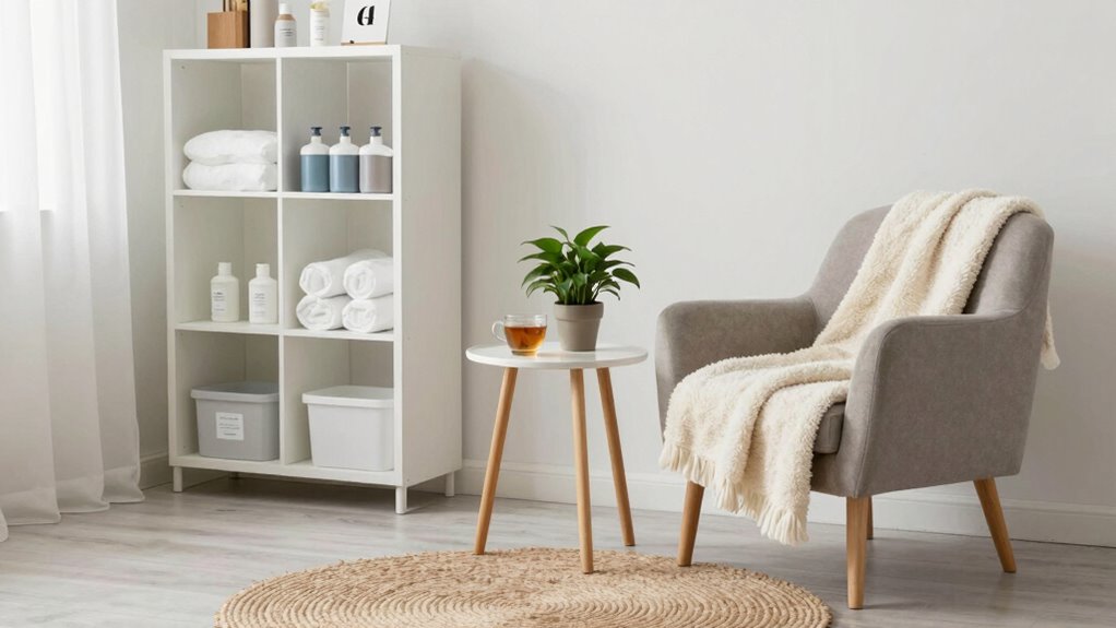clutter free space promotes healing