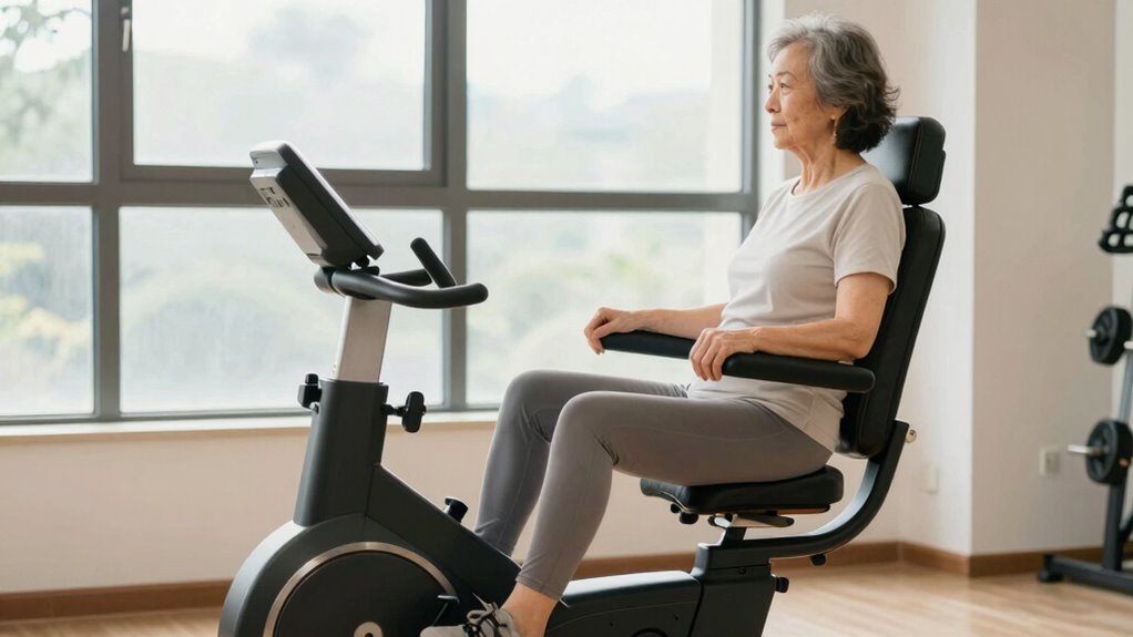 comfortable adjustable seated cardio