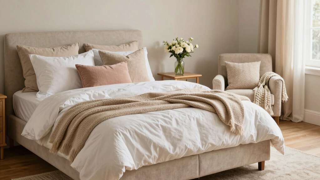 comfortable cozy bedding textures