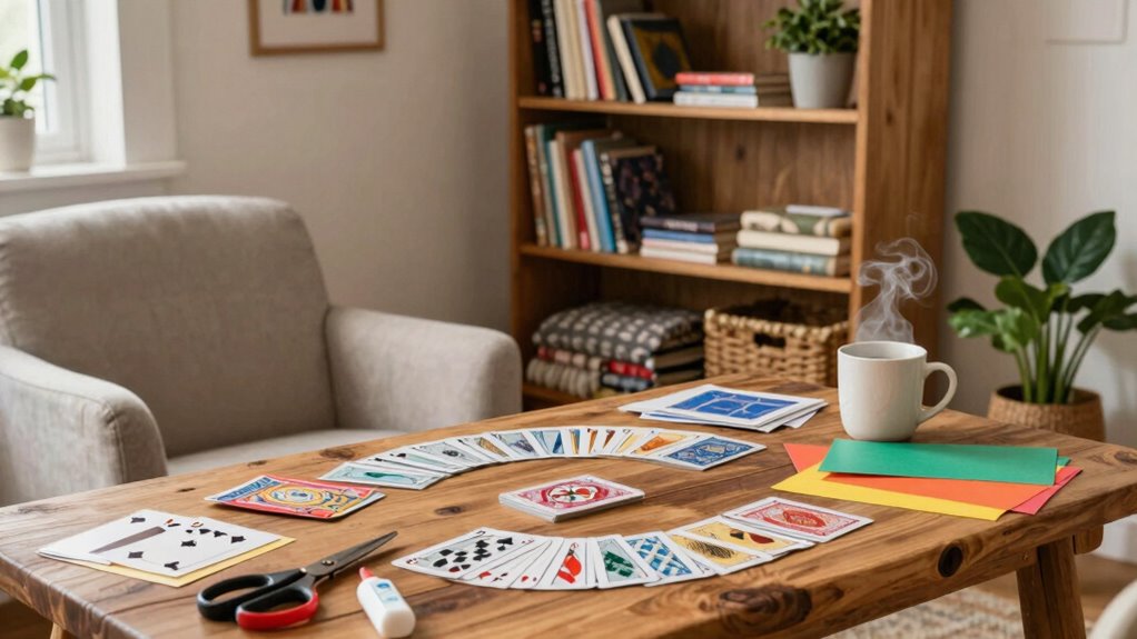 comfortable organized crafting space