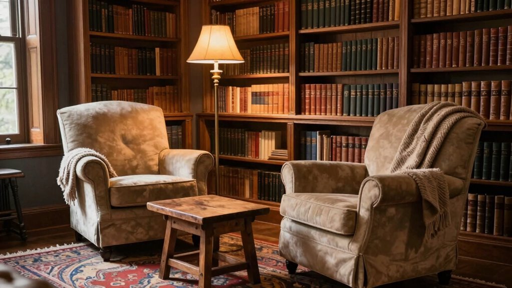 comfortable seating warm lighting