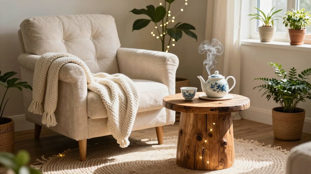 comfortable vintage minimalist decor