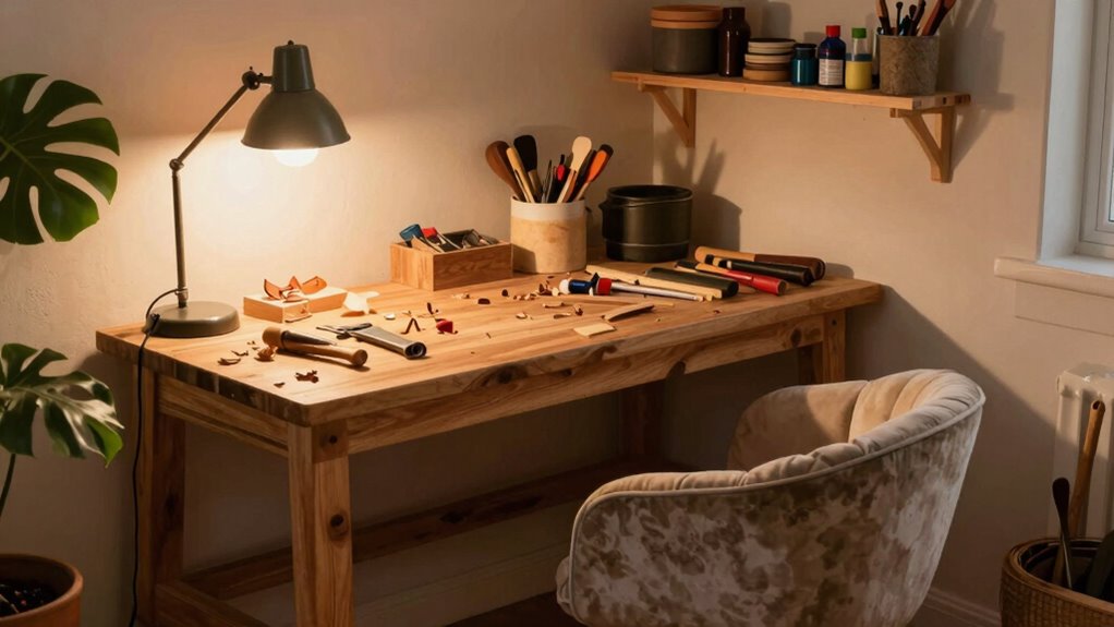 comfortable well lit clutter free environment