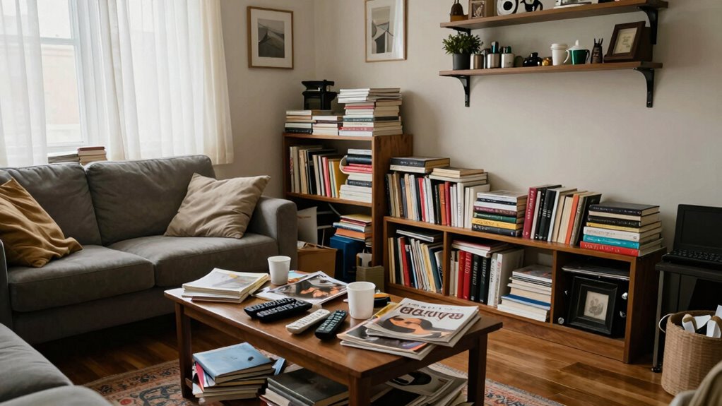 consistent decluttering and organization