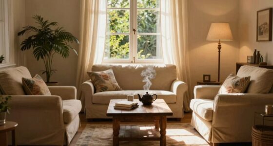 cozy inviting reading space