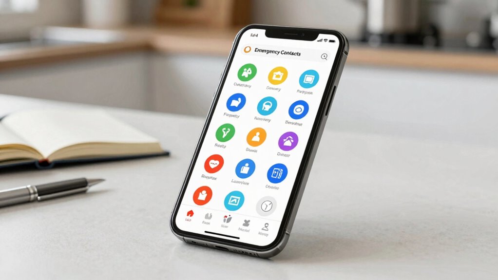 emergency contacts and safety features