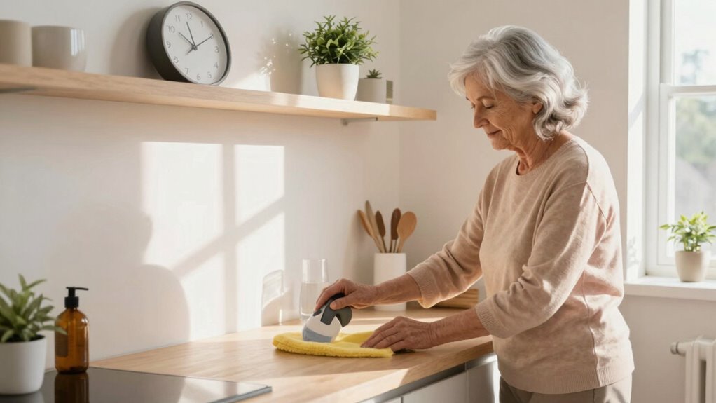 flexible cleaning routine for seniors